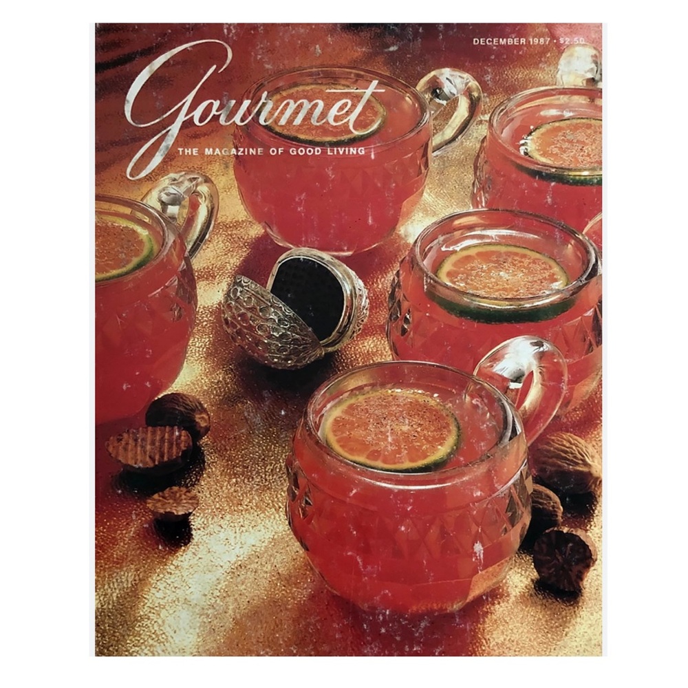 Vintage Gourmet Magazine “The Magazine Of Good Living” December 1987 Back Issue